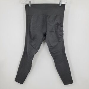 Tommie Copper Womens XL Charcoal Gray Compression Leggings Side Pocket 1546WR